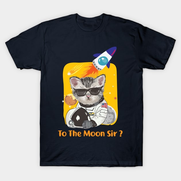 To the Moon T-Shirt by BullBee